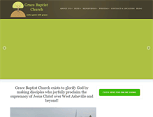 Tablet Screenshot of gracebaptistasheville.org